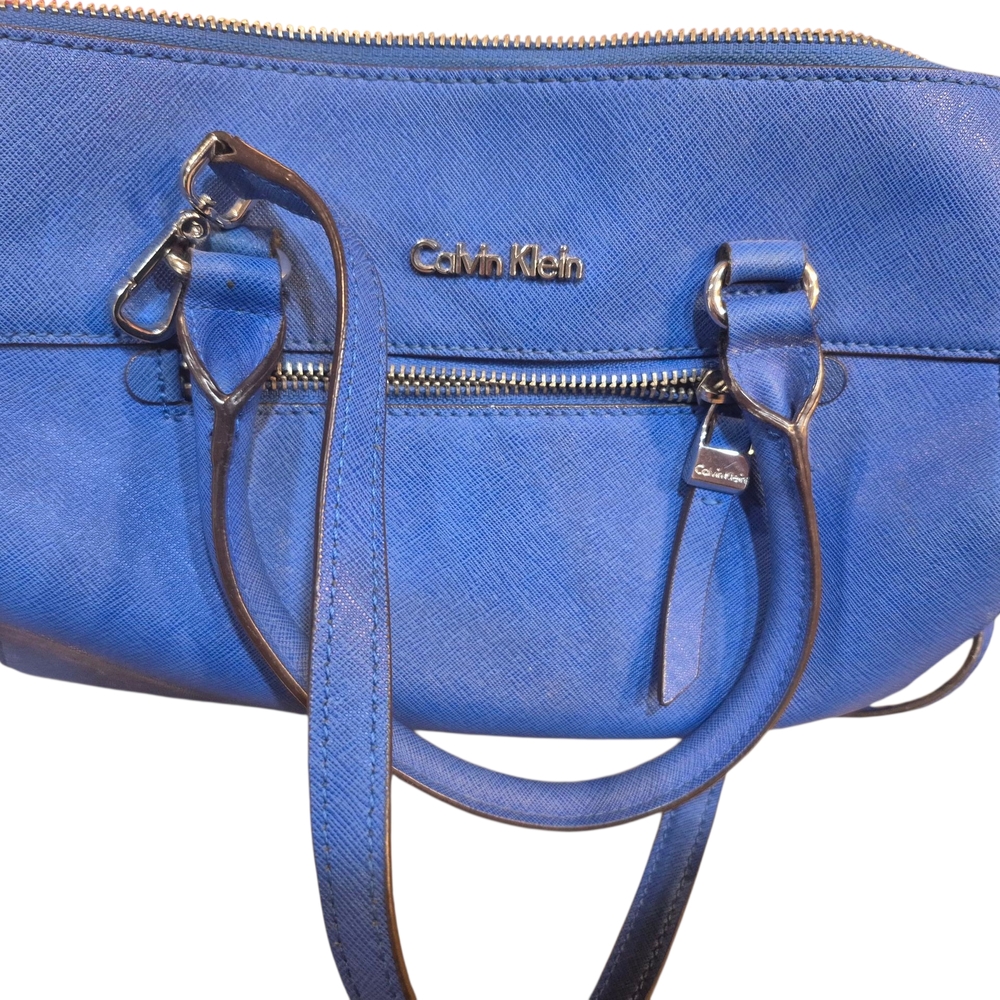 Calvin Klein Blue Women's Bag Colbalt Interchangable Handbag Or Cross Body